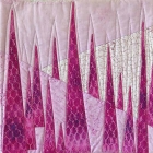 <h5>Catherine McDonald - Echium Wildpretti</h5><p>Inspired by a photo of these beautiful flowers. I made the fabric to represent the flower petals and designed it to reflect driving through the MacKenzie Country where you see them growing wild everywhere                                                                                                                                                                                                                                                                                                                 </p>